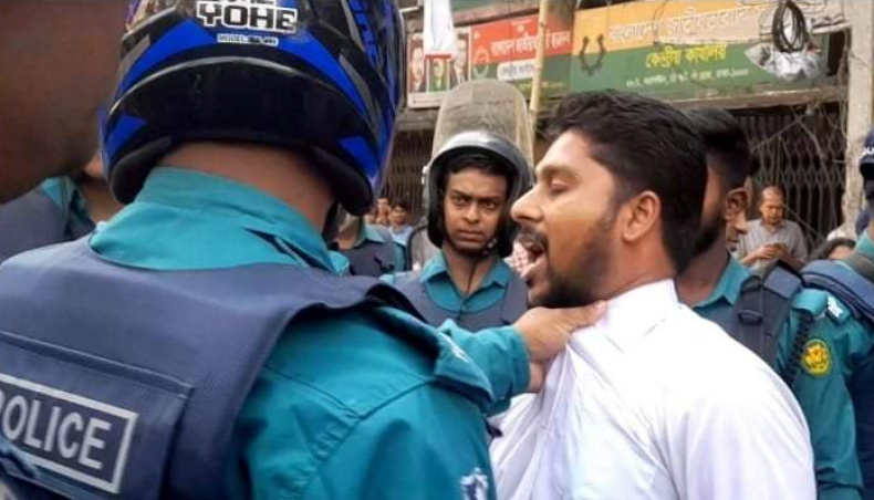 Police detain three from in front of BNP central office in Dhaka