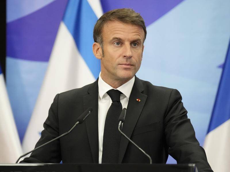 Macron calls on Israel to stop bombing Gaza civilians