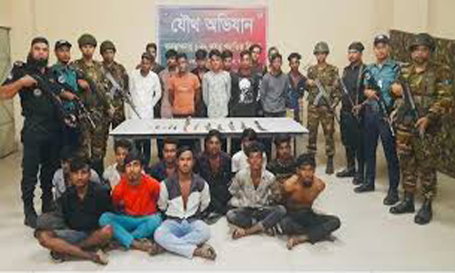 Jt forces nab 45 people at Mohammadpur in city