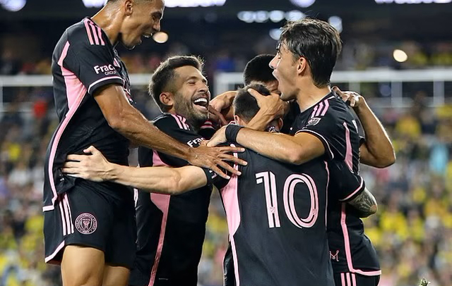 Messi scores two as Miami clinch MLS Supporters’ Shield