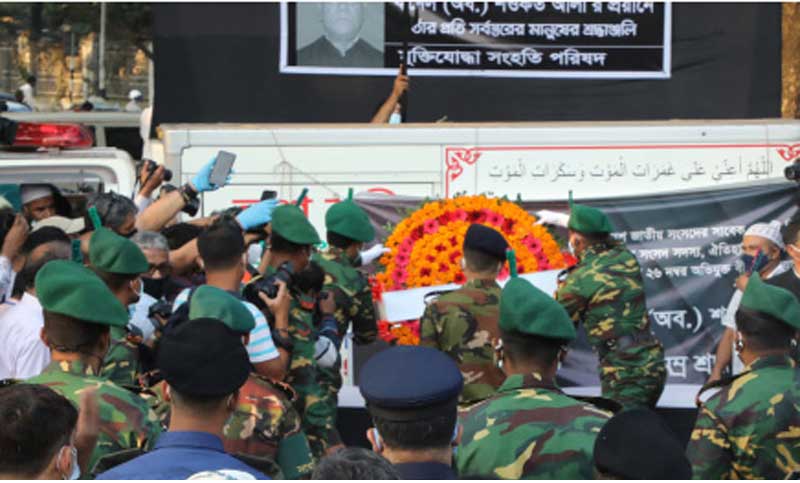 কর্নেল (অব.) শওকত আলীকে রাষ্ট্রপতি, প্রধানমন্ত্রী, স্পিকারের শ্রদ্ধা
