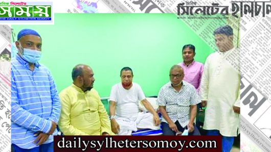মকন মিয়া চেয়ারম্যানকে দেখতে হাসপাতলে সিসিক মেয়র আরিফ
