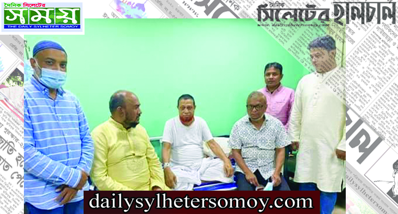 মকন মিয়া চেয়ারম্যানকে দেখতে হাসপাতলে সিসিক মেয়র আরিফ