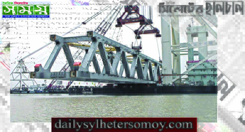দৃশ্যমান হলো পদ্মা সেতুর ৫৪০০ মিটার