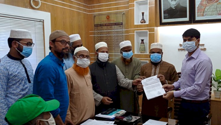 রায়হান হত্যাকারীদের শাস্তির দাবিতে গোলাপগঞ্জে খেলাফত মজলিসের স্বারকলিপি প্রদান