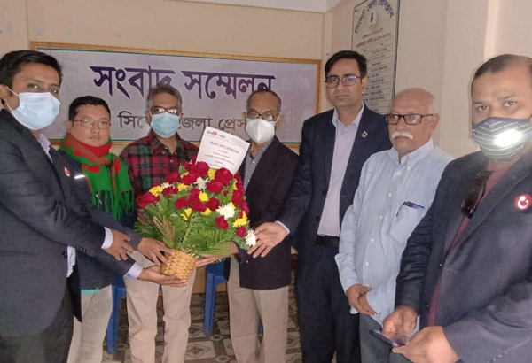 সিলেট জেলা প্রেসক্লাবের নবনির্বাচিত কমিটিকে মা ও শিশু হাসপাতাল কতৃপক্ষ’র ফুলেল শুভেচ্ছা