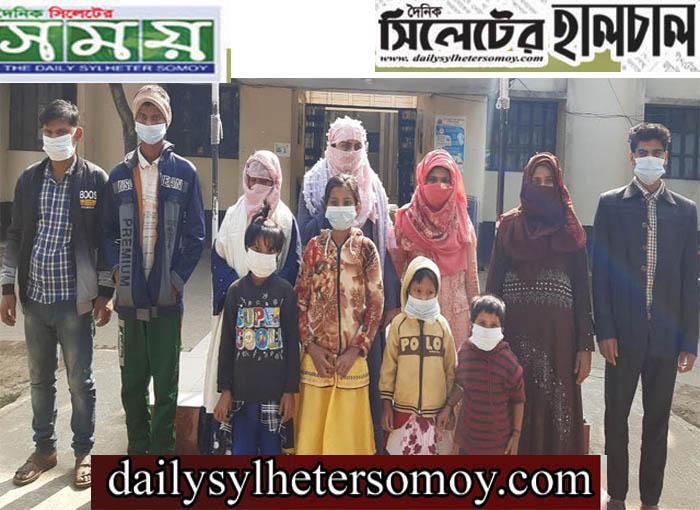 সিলেটে নারী ও পুরুষসহ ১১ রোহিঙ্গা আটক