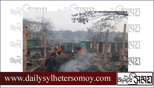 রোহিঙ্গা শিবিরে আগুন, ৫ শতাধিক ঘর পুড়ে ছাই