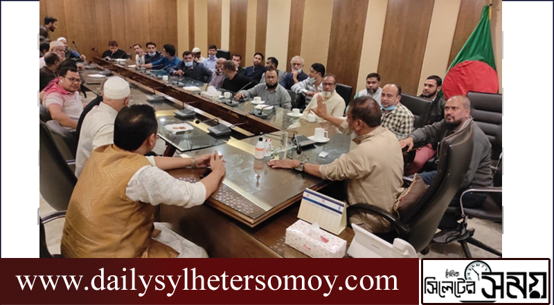 সিসিক মেয়রের সাথে ব্যবসায়ী নেতৃবৃন্দের মতবিনিময়
