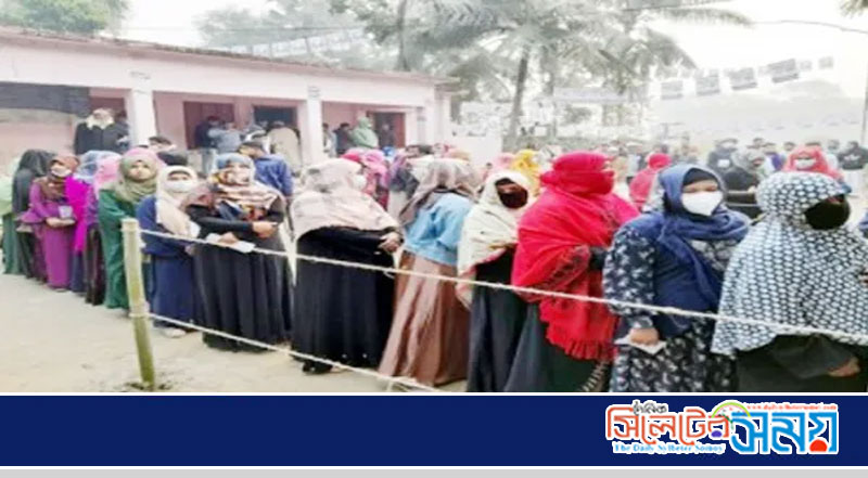 সিলেটের ৪৪ ইউপিতে দ্বিতীয় ধাপে ভোট চলছে