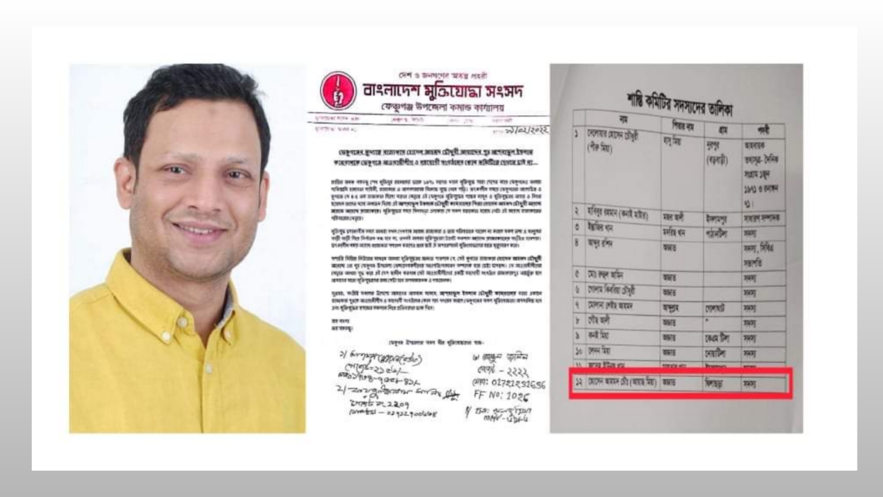রাজাকারপুত্র কামরান ফেঞ্চুগঞ্জ স্বেচ্ছাসেবক লীগের সেক্রেটারি পদে আলোচনায়