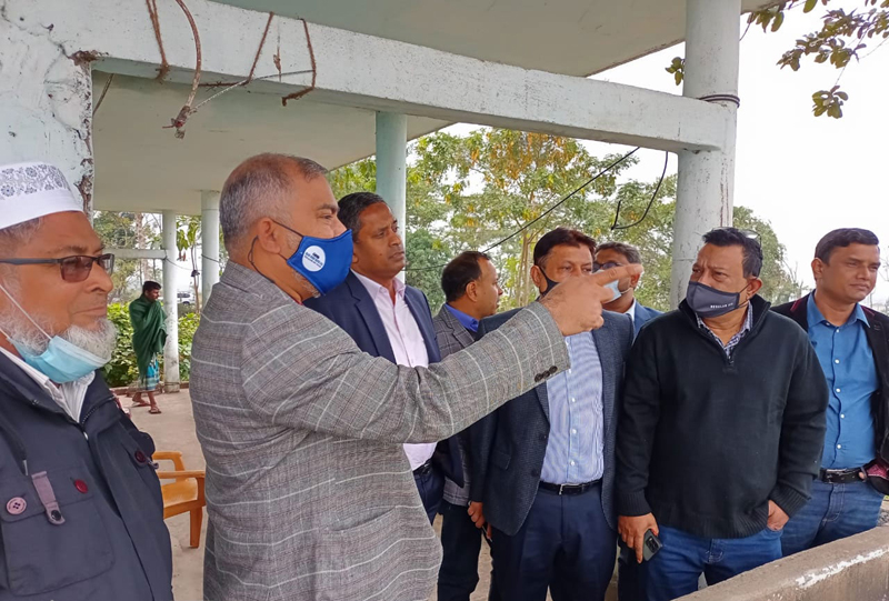 সিলেটে বিভাগীয় স্টেডিয়ামের জায়গা পরিদর্শনে নাদেল