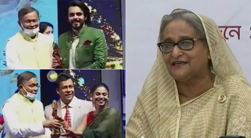 জাতীয় চলচ্চিত্র পুরস্কার দিলেন প্রধানমন্ত্রী