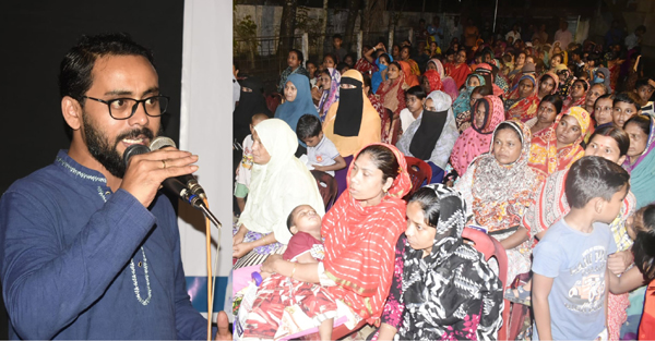 অধিকার বঞ্চিত মানুষের সাথে কাউন্সিলর প্রার্থী মিঠু তালুকদার’র সংযোগ সভা