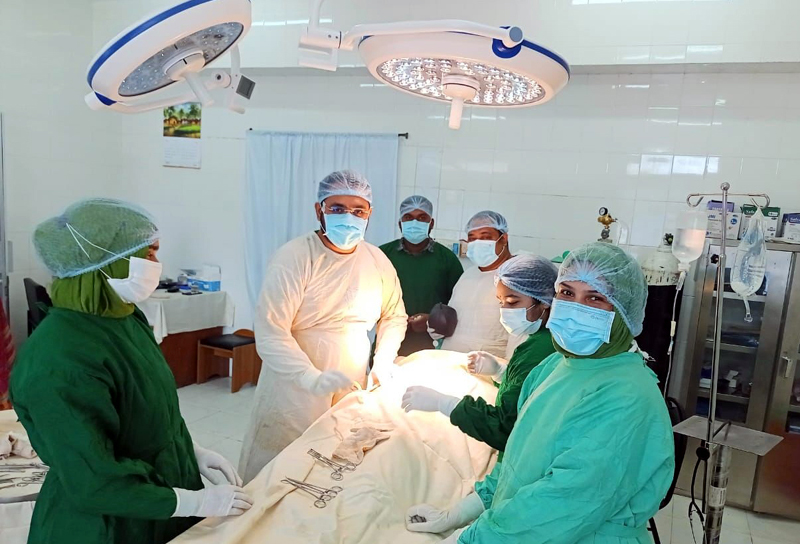 প্রথমবারেই সফল অস্ত্রোপচার করলো দক্ষিণ সুরমা উপজেলা স্বাস্থ্য কমপ্লেক্সে