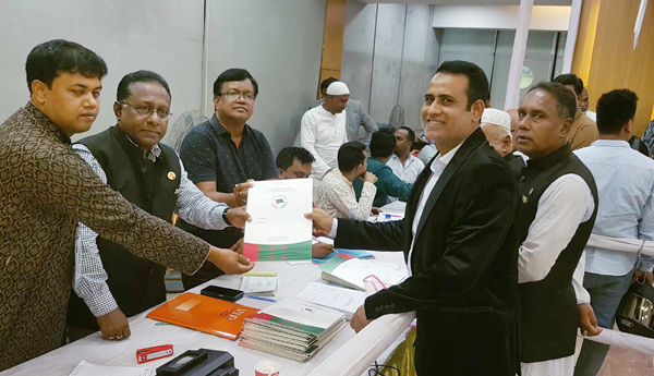 সিলেট-৩ আসনে আওয়ামী লীগের মনোনয়নপত্র জমা দিলেন শামীম ইকবাল
