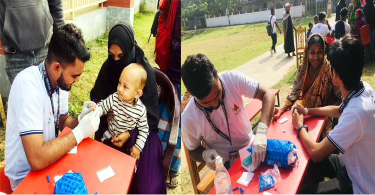 ‘রেড ব্লাড সিলেট’র উদ্যোগে বিনামূল্যে রক্তের গ্রুপ নির্ণয় ক্যাম্পেইন অনুষ্ঠিত