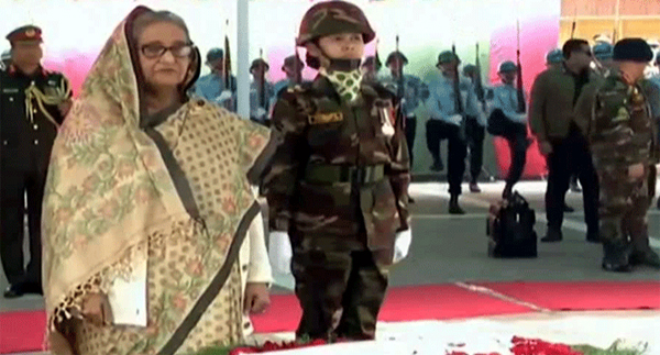 বঙ্গবন্ধুর সমাধিতে প্রধানমন্ত্রী-মন্ত্রিপরিষদ সদস্যদের শ্রদ্ধা
