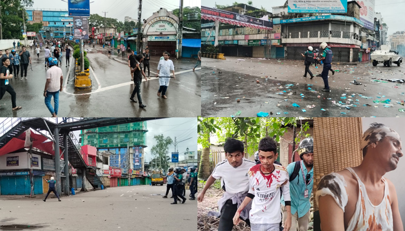 নগরীতে দিনব্যাপী সংর্ঘষ : আহত ৫ শতাধিক