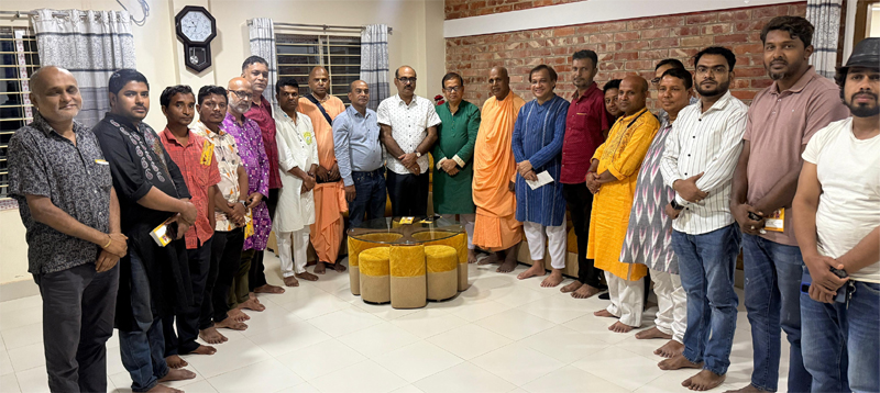 রথযাত্রা সফলে মহানগর বিএনপির সাথে ইসকন সিলেটের মতবিনিময়