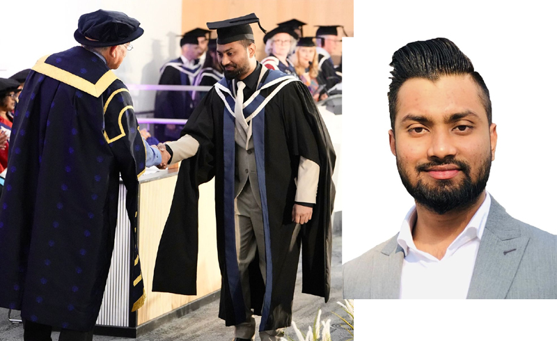 অক্সফোর্ড ব্রুকস বিশ্ববিদ্যালয় থেকে এমএসসি ডিগ্রি অর্জন করলেন এ কে এম মুহিবুস সামাদ