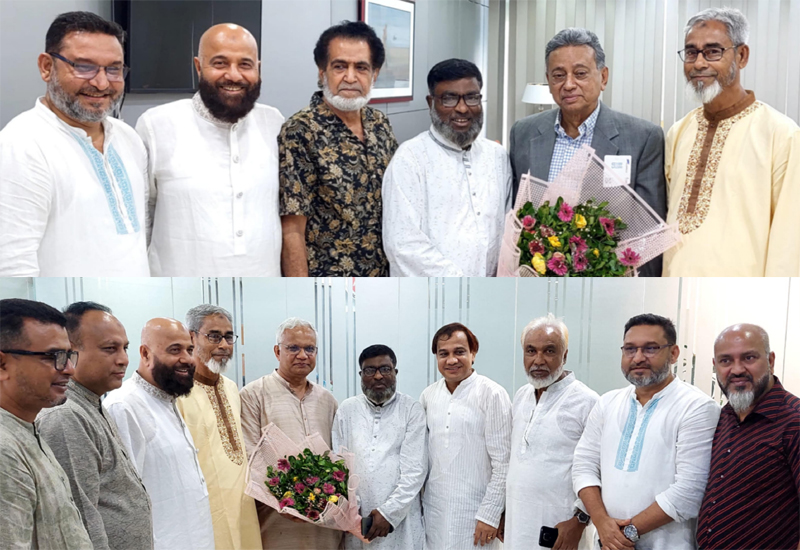 বিএনপির জাতীয় স্থায়ী কমিটির সদস্যদের সাথে দক্ষিণ সুরমা উপজেলা বিএনপির ফুলের শুভেচ্ছা