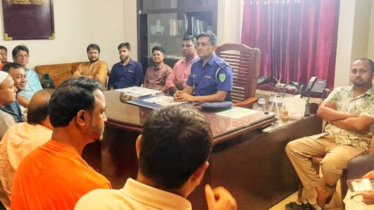 বড়লেখায় সাংবাদিকদের সাথে নবাগত ওসি’র মতবিনিময় সভা