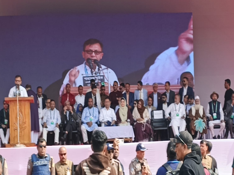 আপনারা ভালা আছেন নি—সিলেটবাসীকে সালাম দিয়ে তারেক রহমানের বক্তব্য শুরু