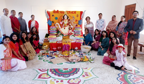 সিলেট সরকারি অগ্রগামী বালিকা বিদ্যালয়ে ধর্মীয় ভাবগাম্ভীর্যে সরস্বতী পূজা উদযাপন