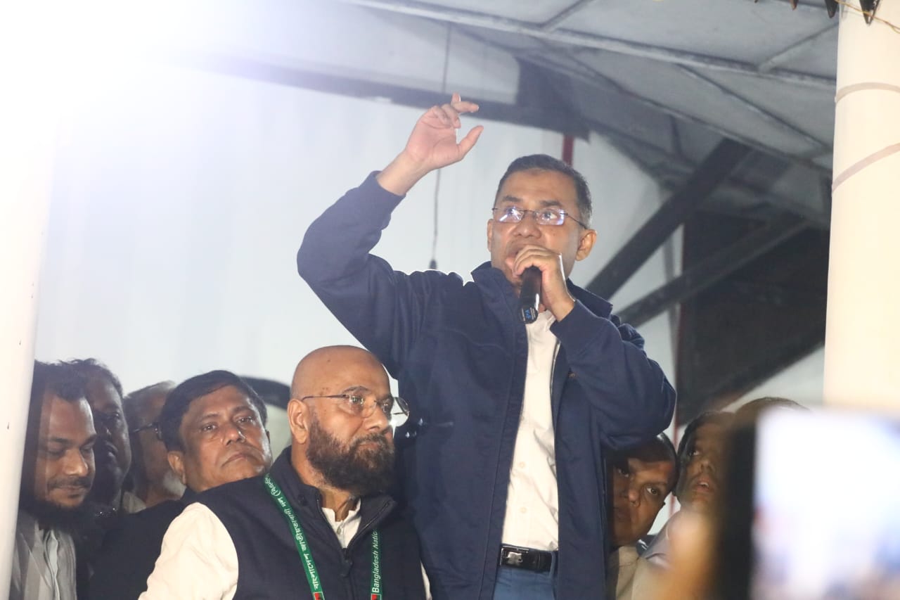 শ্বশুরবাড়ি থেকে নির্বাচনী প্রচারণা শুরু করলেন তারেক রহমান