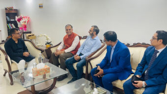 সিলেটে বাণিজ্যমন্ত্রীর সঙ্গে ভারতীয় সহকারী হাই-কমিশনারের সৌজন্য সাক্ষাৎ