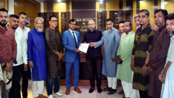 সিলেটের অব্যাহত লোডশেডিং ও জ্বালানী সংকট নিরসনে দোকান মালিক সমিতি সিলেট জেলার স্মারকলিপি পেশ