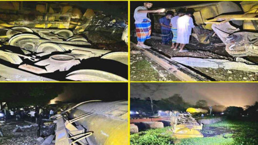 ১৩ ঘণ্টা ধরে সিলেটের সঙ্গে সারা দেশের রেল যোগাযোগ বন্ধ