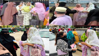 এসএসসি পরীক্ষার্থী ও অভিভাবকদের পাশে সিলেট ছাত্রদলের নারীকর্মীরা