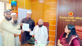 সংসদ সদস্য আব্দুল মালিককে মউশিক শিক্ষক কল্যাণ পরিষদের স্মারকলিপি প্রদান