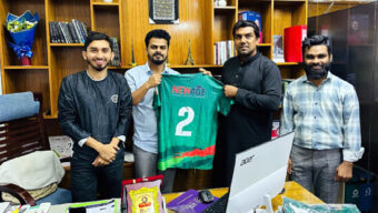 খর্দ্দাপাড়া ক্রিকেট ক্লাবের জার্সি স্পনসর করল নিউ এইজ এডুকেশন