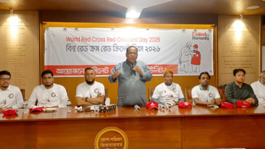 আর্তমানবতার সেবায় রেড ক্রিসেন্ট সোসাইটি বিশ্বজুড়ে আস্থার প্রতীক: আবুল কাহের চৌধুরী শামীম