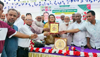 জগন্নাথপুরে সংসদ সদস্য অ্যাডভোকেট আরিফা সুলতানা রুমাকে বিএনপির সংবর্ধনা