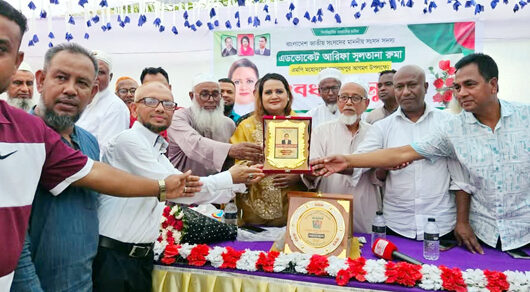 জগন্নাথপুরে সংসদ সদস্য অ্যাডভোকেট আরিফা সুলতানা রুমাকে বিএনপির সংবর্ধনা
