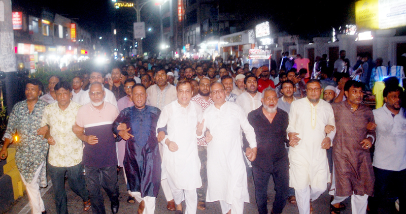 প্রস্তাবিত বাজেটকে স্বাগত জানিয়ে মহানগর বিএনপির আনন্দ মিছিল