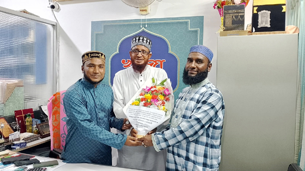 মাওলানা খাজা মঈন উদ্দিন আহমদ জালালাবাদীর সাথে সৌজন্য সাক্ষাৎ
