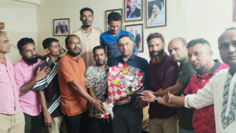 বাফুফের নবনির্বাচিত আন্তর্জাতিক উপদেষ্টা এম এ সাত্তারকে উষ্ণ অভ্যর্থনা ও ফুলেল শুভেচ্ছা