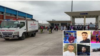 কফিনবন্দি হয়ে ফিরলেন কাতারে দুর্ঘটনায় নিহত কানাইঘাটের ৫ যুবক