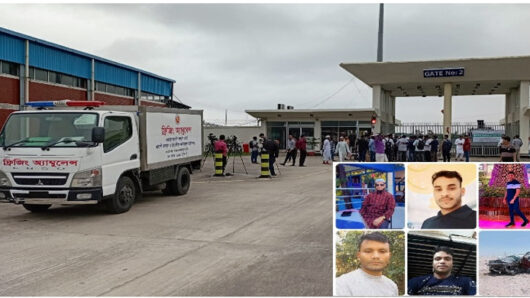 কফিনবন্দি হয়ে ফিরলেন কাতারে দুর্ঘটনায় নিহত কানাইঘাটের ৫ যুবক