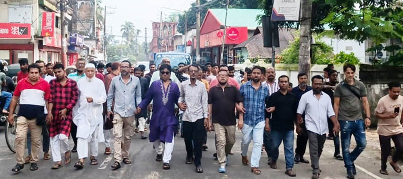 আ.লীগের নাশকতার প্রতিবাদে ১১নং ওয়ার্ড বিএনপির বিক্ষোভ মিছিল ও পথসভা