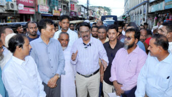 ছাতকে ২৬৬ কোটি টাকার সড়ক উন্নয়ন কাজস্থল পরিদর্শনে কলিম উদ্দিন আহমেদ মিলন এমপি