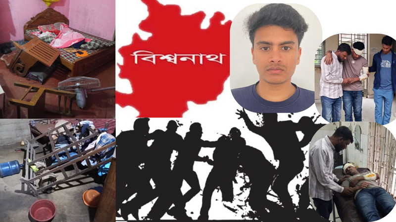বিশ্বনাথে সাবেক ছাত্রলীগ নেতার বাড়িতে হামলা, আহত ১