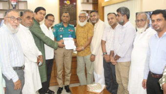 পুলিশ কমিশনার বরাবরে বিয়ানীবাজার জনকল্যাণ সমিতির স্মারকলিপি প্রদান