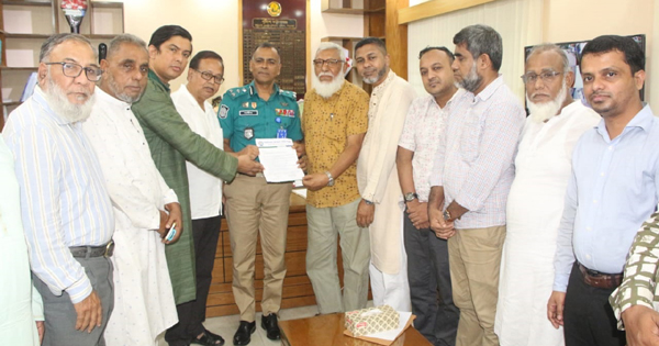 পুলিশ কমিশনার বরাবরে বিয়ানীবাজার জনকল্যাণ সমিতির স্মারকলিপি প্রদান