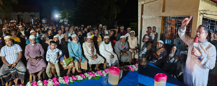 রামপাশা ইউপি নির্বাচনে চেয়ারম্যান প্রার্থী খছরুজ্জামান খছরুর নির্বাচনী মতবিনিময় সভা অনুষ্ঠিত